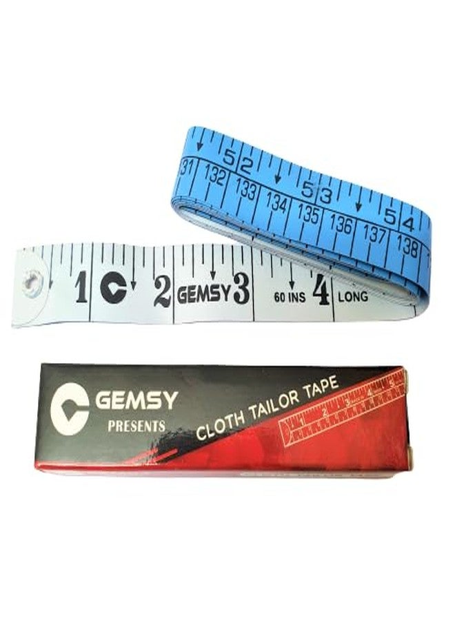 Gemsy inch tape for measurement for body | Tailoring Tape For Sewing Fabric, Dressmaking, Fashion Designer Clothing, Measuring Rulerfor Chest, Hips, Waist, Fitness - Image 1